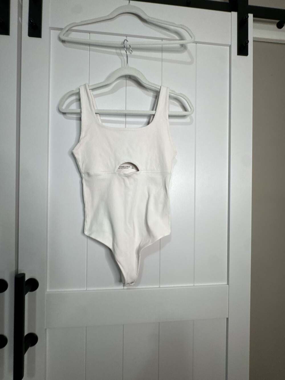 Abercrombie & Fitch Soft A&F Collection Ribbed Cutout Bodysuit